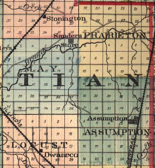 Christian County ILGenWeb Township Maps